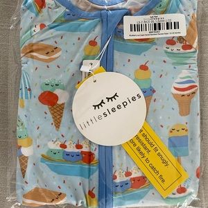 Little Sleepies blueberry ice cream social zippy 12-18 mo
